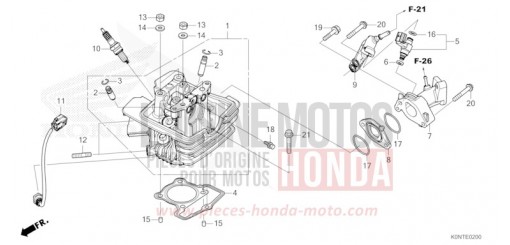 CULASSE/INJECTEUR CBF125MEFT de 2026